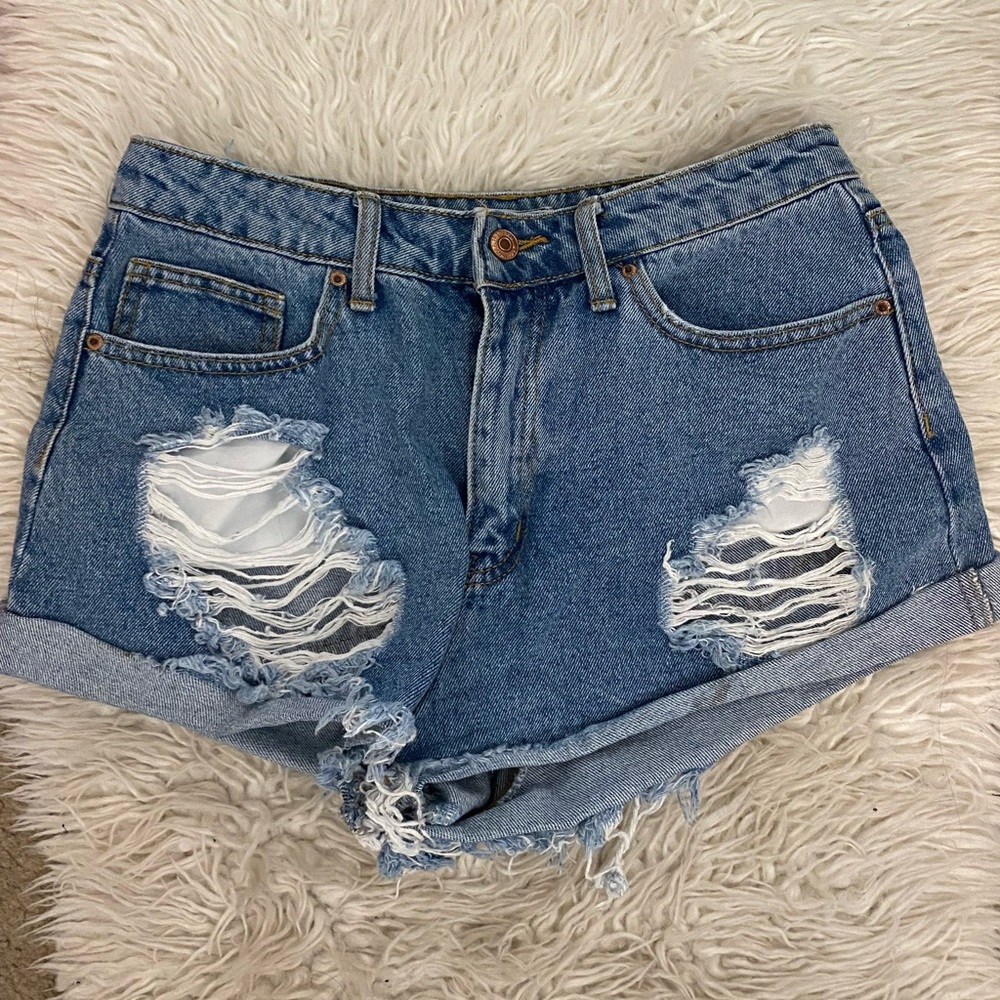 Blue denime shorts